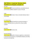 Soft Skills in Customer Service Exam Questions & Answers &lpar;Grade A&plus;&rpar;&period;docx&NewLine;&NewLine;