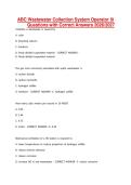 ABC Wastewater Collection System Operator Iii&NewLine;Questions with Correct Answers 2026&sol;2027