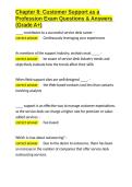 Chapter 8 Customer Support as a Profession Exam Questions & Answers &lpar;Grade A&plus;&rpar;&period;docx&NewLine;&NewLine;