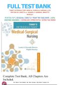 Test Bank for Timby's Introductory Medical-Surgical Nursing 14th Edition by Loretta A&period; Donnelly-Moreno&semi; Brigitte Moseley&vert; 9781975254155&vert; All Chapters 1-72&vert; LATEST 2026