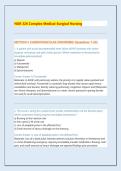  NUR 326 Complex Medical Exam &ndash; Questions and Answers