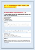 NUR 326 Complex Medical Exam &ndash; Study Guide & Practice Test