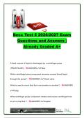 BECC Test 5 2026&sol;2027 Questions & Answers &vert; Pumps&comma; MRG&comma; Lube Oil&comma; Hydraulics&comma; Steering Gear&comma; OWS & Shipboard Engineering