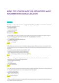 NUR 211 TEST 3 PRACTICE QUESTIONS&colon; OSTEOARTHRITIS & JOINT&NewLine;REPLACEMENTS WITH COMPLETE SOLUTIONS