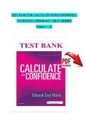 TEST BANK FOR CALCULATE WITH CONFIDENCE&comma; &NewLine;7TH EDITION&comma; DEBORAH C&period; GRAY MORRIS&NewLine;Chapter 1 - 25