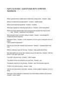 NUR 210 EXAM 1 QUESTIONS WITH VERIFIED ANSWERS