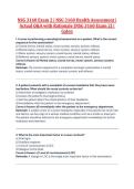 NSG 3160 Exam 2 &vert; NSG 3160 Health Assessment &vert; &NewLine;Actual Q&A with Rationale &lpar;NSG 3160 Exam 2&rpar; &vert; &NewLine;Galen 