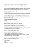 NUR 210 QUESTIONS WITH VERIFIED ANSWERS