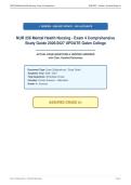 NUR 256 Mental Health Nursing - Exam 4 Comprehensive&NewLine;Study Guide 2026&sol;2027 UPDATE Galen College