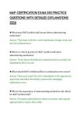 MAP CERTIFICATION EXAM 200 PRACTICE&NewLine;QUESTIONS WITH DETAILED EXPLANATIONS&NewLine;2026