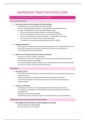 Samenvatting Psychologie &vert; Hogeschool Gent &vert; 2023&sol;24