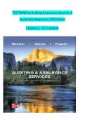 Solution Manual for Auditing & Assurance Services&colon; A Systematic Approach 12th Edition &vert; Douglas F&period; Prawitt&comma; William F&period; Messier Jr&period; & Steven M&period; Glover &vert; Chapters 1&ndash;21 Complete&NewLine;