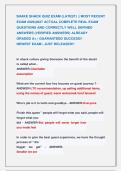 SHAKE SHACK QUIZ EXAM &lpar;LATEST&rpar; &vert;&vert; MOST RECENT &NewLine;EXAM 2026&vert;2027 ACTUAL COMPLETE REAL EXAM &NewLine;QUESTIONS AND CORRECTLY WELL DEFINED &NewLine;ANSWERS &lpar;VERIFIED ANSWERS&rpar; ALREADY               &NewLine;GRADED A&plus; &vert; GUARANTEED SUCCESS&excl;&excl;                       &NewLine;NEWEST EXAM &vert; JUS
