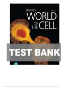 TEST BANK FOR Becker's World of the Cell 10th Edition by Jeff Hardin&comma; Gregory Bertoni&comma; Lewis Kleinsmith ISBN&colon; 978-1292426525 COMPLETE GUIDE ALL CHAPTERS COVERED 100&percnt; VERIFIED A&plus; GRADE ASSURED&excl;&excl;&excl;&excl;NEW LATEST UPDATE&excl;&excl;&excl;&excl;&excl;