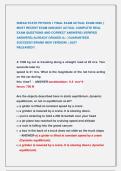 SNEAD STATE PHYSICS 1 FINAL EXAM ACTUAL EXAM 2026 &vert;&vert; &NewLine;MOST RECENT EXAM 2026&vert;2027 ACTUAL COMPLETE REAL &NewLine;EXAM QUESTIONS AND CORRECT ANSWERS &lpar;VERIFIED &NewLine;ANSWERS&rpar; ALREADY GRADED A&plus; &vert; GUARANTEED                 &NewLine;SUCCESS&excl;&excl; BRAND NEW VERSION&excl; &vert; JUST          