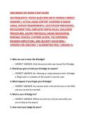 SIDA BADGE SFO EXAM STUDY GUIDE&NewLine;350 FREQUENTLY TESTED QUESTIONS WITH VERIFIED CORRECT ANSWERS &vert; ACTUAL EXAM CONTENT COVERING ID BADGE USAGE&comma; DISPLAY REQUIREMENTS&comma; LOST&sol;STOLEN PROCEDURES&comma; REPLACEMENT FEES&comma; EMPLOYEE PORTAL RULES&comma; CHALLENGE PROCEDURES&comma; ESCO