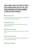 MARK KLIMEK AUDIO LECTURES LECTURE 9&NewLine;PSYCH MEDICATIONS 2026 ACTUAL TEST&NewLine;PAPER QUESTIONS SOLUTIONS VERIFIED&NewLine;COMPLETE STUDY PACKAGE