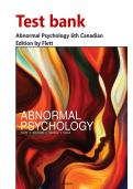 TEST BANK &mdash; Abnormal Psychology&comma; 6th Canadian Edition &mdash; Gordon L&period; Flett&comma; Nancy L&period; Kocovski&comma; Gerald C&period; Davison&comma; John M&period; Neale&vert;&vert;Latest Edition