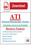 ATI Proctored Pharmacology &vert; Practice Questions&comma; Answers & Detailed Rationales