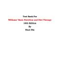 Test Bank for Williams' Basic Nutrition and Diet Therapy&comma; 16th Edition &vert; Staci Nix &vert; Complete Q&A