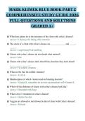 MARK KLIMEK BLUE BOOK PART 2&NewLine;COMPREHENSIVE STUDY GUIDE 2026&NewLine;FULL QUESTIONS AND SOLUTIONS&NewLine;GRADED A&plus;
