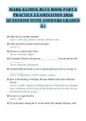 MARK KLIMEK BLUE BOOK PART 2&NewLine;PRACTICE EXAMINATION 2026&NewLine;QUESTIONS WITH ANSWERS GRADED&NewLine;A&plus;&NewLine;