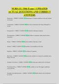 NURS-UL 3366 Exam 1 UPDATED &NewLine;ACTUAL QUESTIONS AND CORRECT &NewLine;ANSWERS