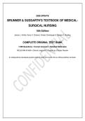 Test Bank for Brunner & Suddarth's Textbook of Medical-Surgical Nursing&comma; 16th Edition by Janice L&period; Hinkle&comma; Kerry H&period; Cheever&comma; Kristen Overbaugh & Carolyn E&period; Bradley &vert; 1&comma;500 Original NCLEX-RN & NGN Practice Questions&comma; Answers & Detailed Rationales &vert; 