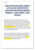 REGIS NU 665 Final Exam 2024&sol;2025 &ndash; Complete Q&A Guide with Verified Solutions on Musculoskeletal&comma; Reproductive&comma; Psychiatric&comma; & Emergency Nursing &lpar;Graded A&plus;&rpar;