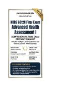 NURS 6512N Midterm Exam & Final Exam Bundle Advanced Health Assessment  I Questions And Answers 2026&sol;2027 Walden University