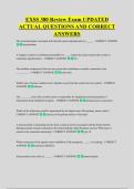EXSS 380 Review Exam UPDATED &NewLine;ACTUAL QUESTIONS AND CORRECT &NewLine;ANSWERS