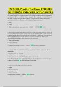 EXSS 380 -Practice Test Exam UPDATED &NewLine;QUESTIONS AND CORRECT ANSWERS
