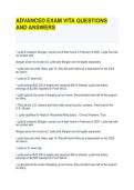 ADVANCED EXAM VITA QUESTIONS AND ANSWERS