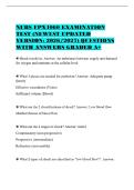 NURS FPX4060 EXAMINATION&NewLine;TEST &lpar;NEWEST UPDATED&NewLine;VERSION&colon; 2026&sol;2027&rpar; QUESTIONS&NewLine;WITH ANSWERS GRADED A&plus;