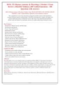 BIOL 251 Human Anatomy & Physiology I Module 1 Exam 2026-180 QUESTIONS AND ANSWERS ALREADY&NewLine;GRADED A&plus;&period; 100&percnt; Verified Solutions &vert; Updated Per Latest Guidelines &vert; Graded A&plus;