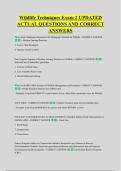 Wildlife Techniques Exam 2 UPDATED &NewLine;ACTUAL QUESTIONS AND CORRECT &NewLine;ANSWERS
