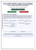 BIOL 252 HUMAN ANATOMY & PHYSIOLOGY II W&sol;LAB MODULE&NewLine;1 ACTUAL EXAM - PORTAGE LEARNING - 2026&sol;2027 ACADEMIC&NewLine;YEAR - VERIFIED QUESTIONS AND ANSWERS&NewLine;182 Questions with Answers and Detailed Rationales&NewLine;100 PERCENT GUARANTEED PASS