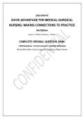 Test Bank for Davis Advantage for Medical-Surgical Nursing&colon; Making Connections to Practice&comma; 3rd Edition by Janice J&period; Hoffman & Nancy J&period; Sullivan &vert; 1&comma;500 Original NCLEX-RN & NGN Practice Questions&comma; Answers & Detailed Rationales &vert; Chapter-Aligned