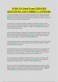 NURS 323 Final Exam UPDATED &NewLine;QUESTIONS AND CORRECT ANSWERS