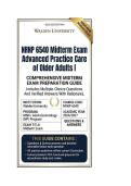 NRNP 6540 midterm exam Advanced Practice Care of Older Adults I Questions And Answers 2026&sol;2027 Walden University