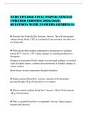 NURS FPX4060 FINAL PAPER &lpar;NEWEST&NewLine;UPDATED VERSION&colon; 2026&sol;2027&rpar;&NewLine;QUESTIONS WITH ANSWERS GRADED A&plus;