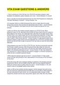 VITA EXAM QUESTIONS & ANSWERS