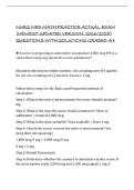 NURS MED MATH PRACTICE ACTUAL EXAM&NewLine;&lpar;NEWEST UPDATED VERSION&colon; 2026&sol;2027&rpar;&NewLine;QUESTIONS WITH SOLUTIONS GRADED A&plus;