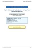 NUR 6121 Advanced Practice Nursing II - NP Exam Prep&NewLine;2026&sol;2027 UPDATE WPU