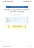 NUR 6121 Exam 1 - Advanced Practice Nursing II - NP Exam&NewLine;Prep 2026&sol;2027 UPDATE &vert;WPU