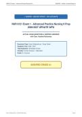 NUR 6121 Exam 1 - Advanced Practice Nursing II Prep&NewLine;2026&sol;2027 UPDATE WPU