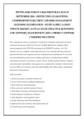 TPF3704 ASSIGNMENT 4 2026 PORTFOLIO &vert; DUE 29 SEPTEMBER 2026 - DISTINCTION GUARANTEED&colon; COMPREHENSIVE SECURITY AND RISK MANAGEMENT LICENSING EXAMINATION - STUDY GUIDE &vert; LATEST UPDATE 2026&sol;2027 &vert; ACTUAL EXAM &vert; PRACTICE QUESTIONS AND ANSWERS &vert; EXAM REVIEW &vert; 1