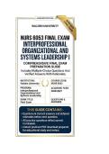 NURS 6053 midterm & Final exam Bundle Interprofessional Organizational and Systems Leadership I Questions And Answers 2026&sol;2027 Walden University