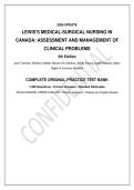 Test Bank for Lewis's Medical-Surgical Nursing in Canada&colon; Assessment and Management of Clinical Problems&comma; 5th Edition by Jane Tyerman&comma; Shelley Cobbett&comma; Mariann M&period; Harding&comma; Jeffrey Kwong&comma; Dottie Roberts&comma; Debra Hagler & Courtney Reinisch &vert; 1&comma;500 Orig