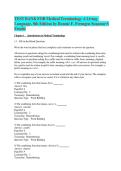Test Bank for Medical Terminology&colon; A Living Language &lpar;8th Edition&rpar; by Bonnie F&period; Fremgen & Suzanne S&period; Frucht